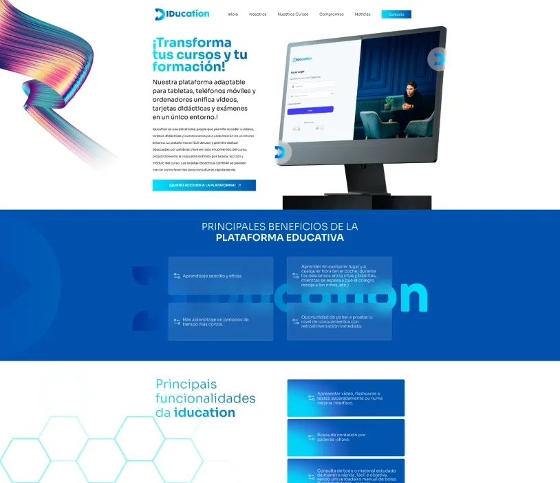 IDucation · Plataforma de Cursos